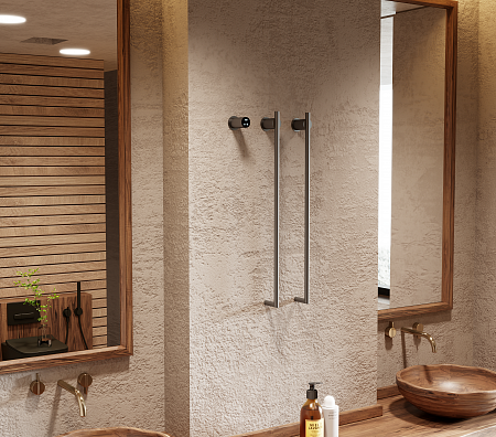 Рондо П2 350х760 электро Полотенцесушитель TERMINUS Оружейная сталь Чайковский - фото 6