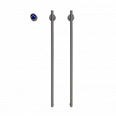 Рондо П2 350х760 электро Полотенцесушитель TERMINUS Оружейная сталь Чайковский - фото 2